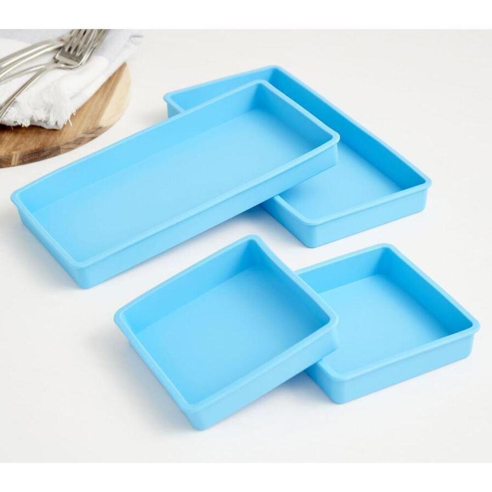 Cook's Essentials Silicone Half-Sheet Pan Dividers - Set of 4